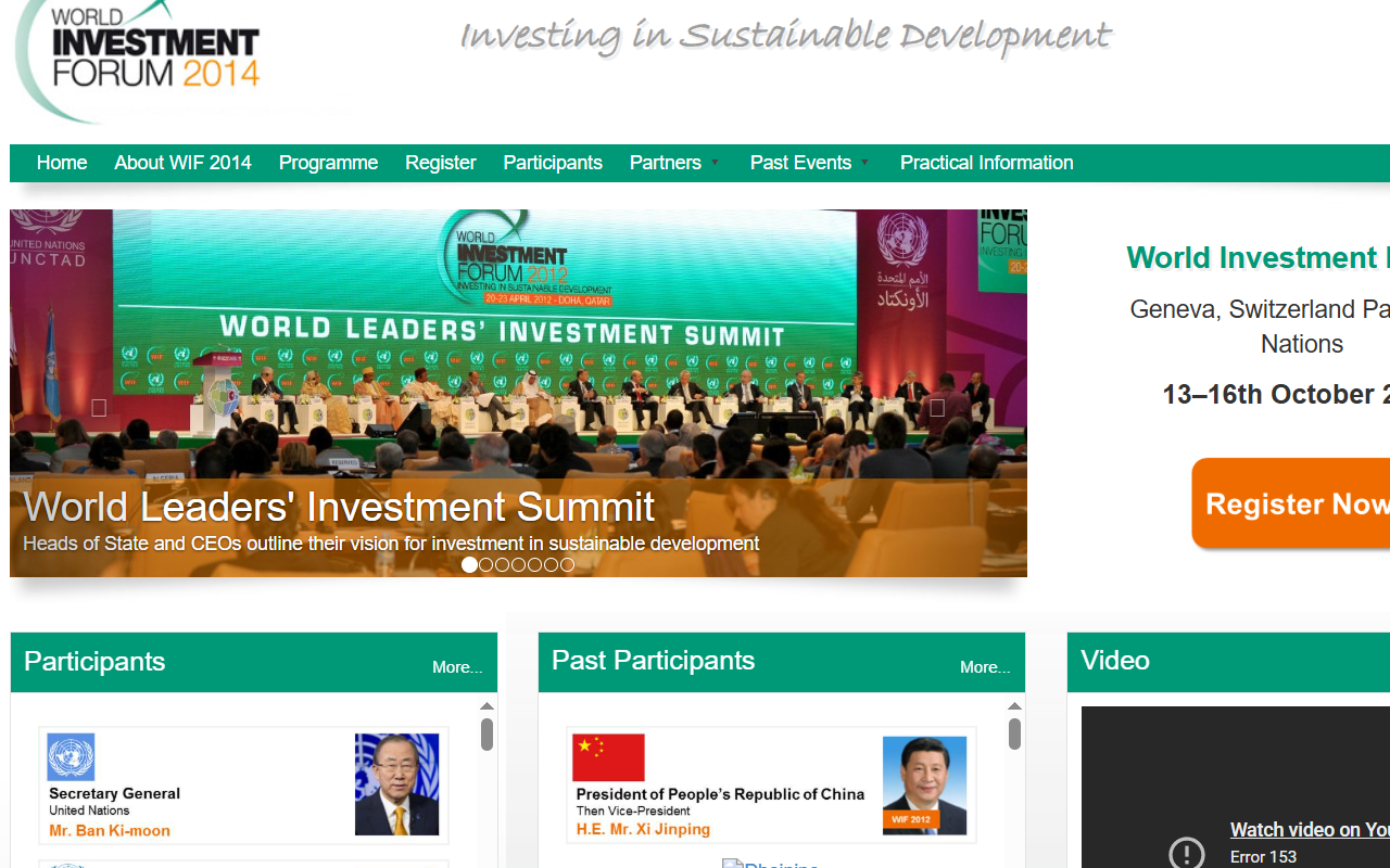UNCTAD World Investment Forum 2014